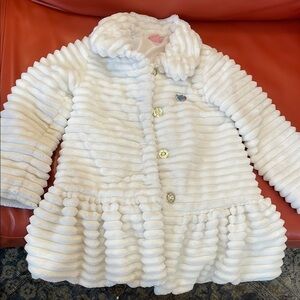 White Kids' Ruffled Coat by Juicy Couture
